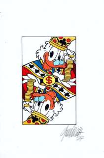 Cavazzano, Giorgio | "Zio Paperone Re di Cuori" playing card (1994) | Catawiki