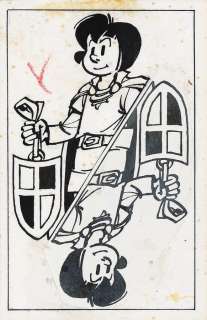 Peyo | Johan et Pirlouit, illustration à l’encre de… | AZ auction