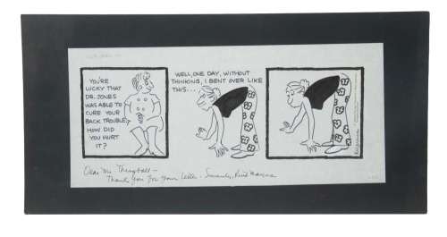 COMIC STRIP ART 1975 "G.P. JONES, MD" BY RUTH MARCUS (1958 -) | misc / divers
