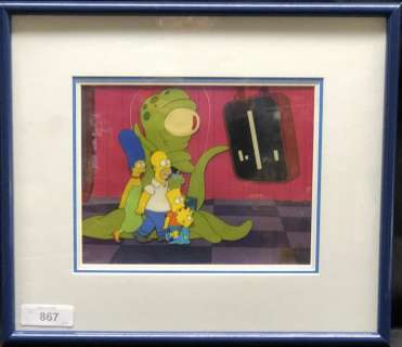 The Simpsons Hand Painted Production Cel