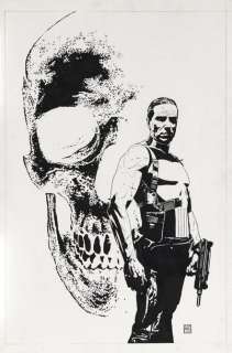 Bradstreet Tim Américain 1967 | THE PUNISHER Illustration originale du Comics "The Punisher"2002Encre de Chine… | Cornette de St Cyr