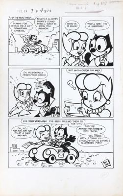 Messmer Otto (Studios) | Félix le chat, planche n°3 (de fin) à l’encre… | AZ auction