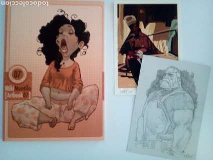 MIKI MONTLLO. ARTBOOK CON DIBUJO ORIGINAL