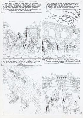 Delaby | Lot 494 - Murena, planche n°31 à l’encre de Chine de… | AZ auction