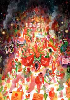 HAUT LES COEURS - 2016 Aquarelle, encre et gouache sur papier pour cette illustration... | Coutau Bégarie