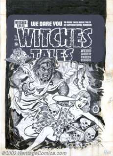 Lee Elias - Original Cover Art for Witches Tales #15 (Harvey, 1952). It edges ever closer, and she can feel its - | Heritage
