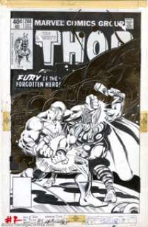 Keith Pollard and Bob Layton - Original Cover Art for Thor #288 (Marvel, 1979). One of the mysterious Celestials -