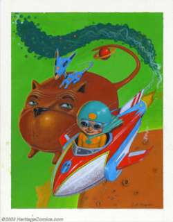 Scott Musgrove - Original Illustration (undated). Crazy, colorful and cosmic painting by Scott Musgrove. Features - | Heritage