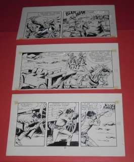 Gamba, Francesco | original plate for â€œIl Piccolo Rangerâ€, no. 52, 3x linked strips (1970s) | Catawiki