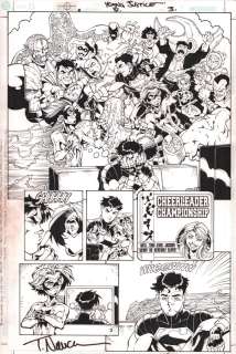 Lary Stucker, Todd Nauck - Young Justice #31 P.3 - Dc Villains, Superboy - Signed - 2001