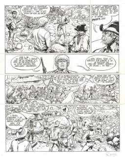 Planche originale 44 Comanche, tome 14 : Les cavaliers du rio perdu par Michel ROUGE