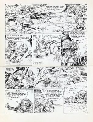 Éric | Lot 83 - Le Maître des brumes, planche n°2 inédite à… | AZ auction