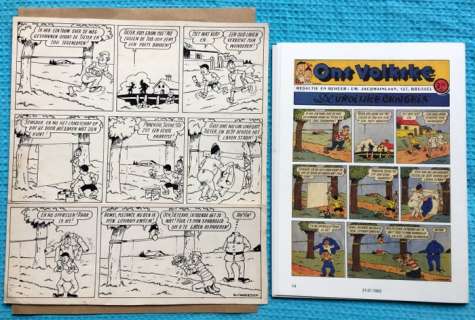 Vandersteen, Willy | Originele pagina  - De vrolijke Bengels (met Suske en Wiske, Job en Tieter)  - (1952) | Catawiki