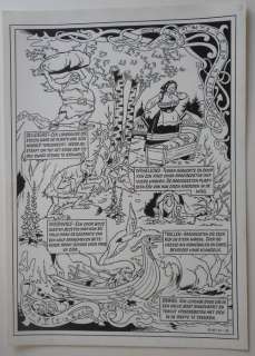 Vandersteen, Willy | Originele pagina  - Suske en Wiske  - Het verborgen volk  - (1976) | Catawiki