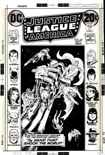 Nick Cardy - Justice League of America #101 Cover (The Full Jla & Jsa Battle the Infinity Gauntlet 20 Years Earlier?) 1972