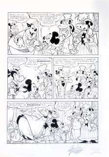 Tavola originale Giorgio Cavazzano – Topolino n. 1955 Il Teatro “Alambrah presenta: Miseria e nobiltà di Eduardo Scarpetta”