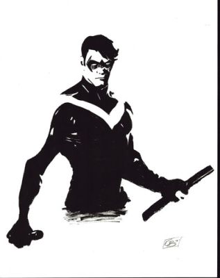 Original Comic Artwork NIGHTWING Robin DC COMICS by KELLY BRACK | eBay US (Buy It Now)