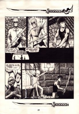 1986 Aircel Comics SAMURAI #8 page 21 Barry Blair NIGHTWYND Comic Art SWORD KILL | eBay US (Buy It Now)