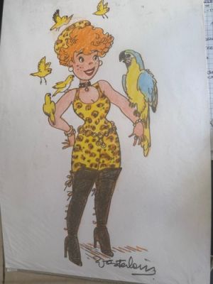 BD dessin couleur original de marc wasterlain - jeannette pointu | eBay Europe (Buy It Now)