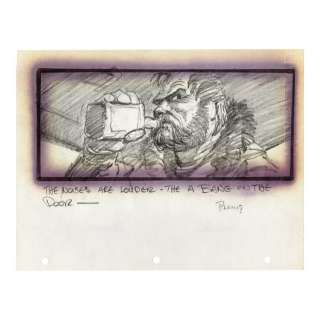 Hand-Drawn Michael G. Ploog MacReady Storyboard / THE THING (1982) | Propstore