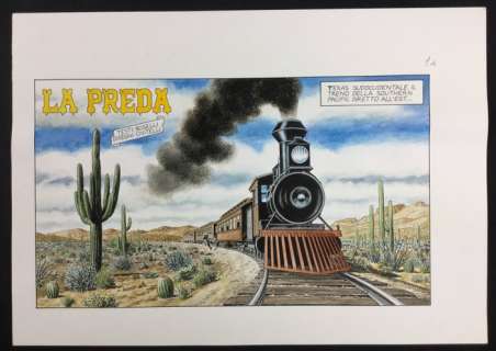 Civitelli, Fabio | original opening plate for "Tex: La Preda" | Catawiki