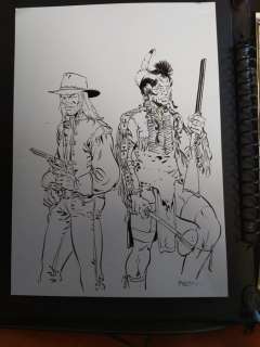 Meynet, Félix | Dessin original pour un triptyque  - Hommage Ã  Giraud | Catawiki