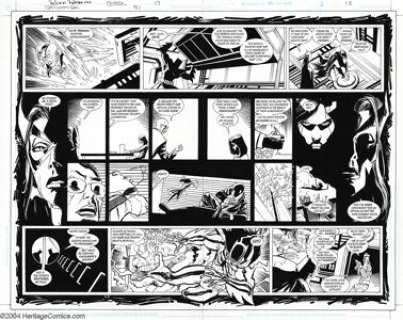 Roger Robinson and John Floyd - Original Art for Batman: Gotham Knights #40, pages 17 and 18 (DC, n/a). The - | Heritage