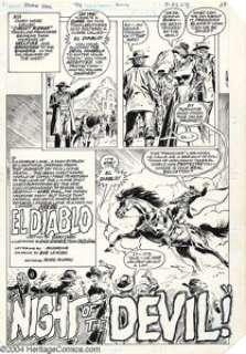 Dick Ayers and Tony DeZuniga - Jonah Hex #74, Complete 6-page Story, "Night of the Devil" Original Art - | Heritage