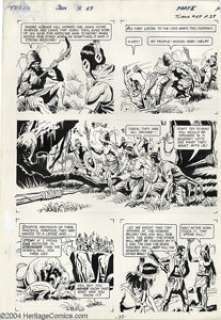 Alberto Giolitti - Turok, Son of Stone #69, page 29 Original Art (Gold Key, 1970). Turok, Andar, and two - | Heritage