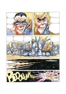 José Ortiz | Burton & Cyb - Traficantes de Armas p.8 (Zona 84) | ECC arte y coleccionismo