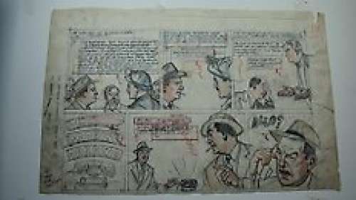 Jacobs, E.P. | Planche préparatoire originale (p.14A)   - L’Affaire du collier  - Blake et Mortimer  - (1965) | Catawiki