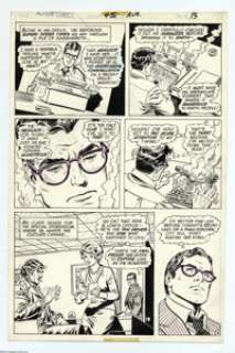Curt Swan and Bob Oksner - Action Comics #438. page 9 Original Art (DC, 1974). Clark Kent types so fast he melts - | Heritage