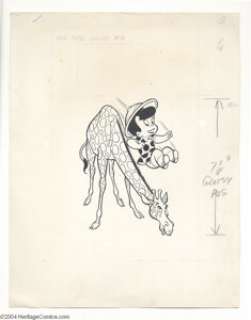 Warren Kremer - Little Dot’s Uncles and Aunts #16 Cover Original Art (Harvey, 1966). Dot’s spotted animal pal - | Heritage