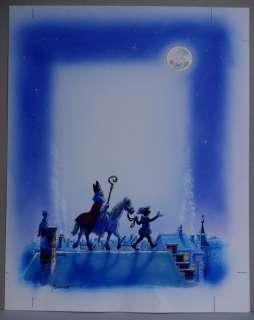 Bosschaert, Jan | Originele illustratie in kleur  - Libelle  - SInterklaas | Catawiki