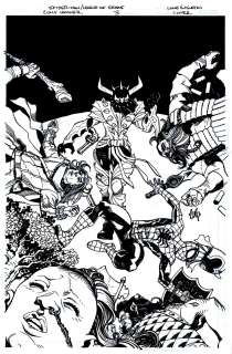 Cully Hamner | Spider-Man & the League of Realms #3 Cover (Spider-Man, Screwbeard, Ivory Honeyshot, Ud, Titanya Vaetilda Vinnsuvius All Battle Kurse!) 2019 | Romitaman