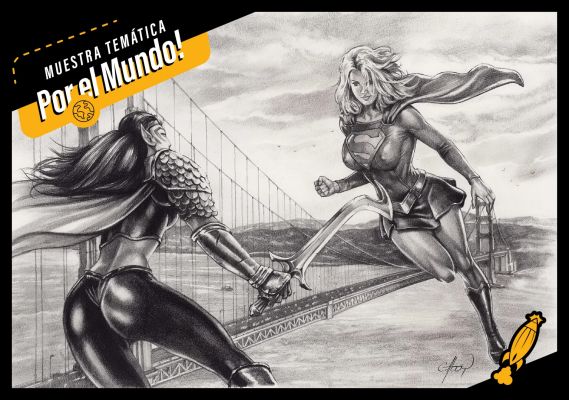 Supergirl and Reign at San Francisco bridge – United States – ABOY | NRisso Art