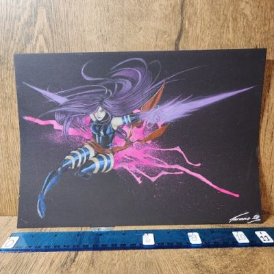 4-12-29 1897 . original 8x12 drawn 1/1 art sketch by paulo ribeiro of psylocke | eBay US (Buy It Now)