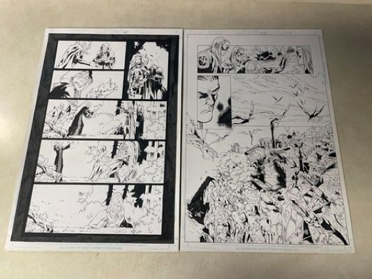 MEDIEVAL LADY DEATH #7 comic art 2 pgs HALF SPLASH DRAGONS TELEPORT SEER | eBay US (Buy It Now)