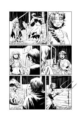 Pablo de Bonis | Red Sonja issue 1, page 8 – ARTIST PROOF | NRisso Art