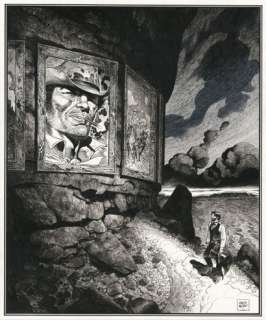 Meyer | RALPH MEYER UNDERTAKER, Dargaud Hommage Ã  Blueberry et Jerry Spring, illustration... | Daniel Maghen Enchères