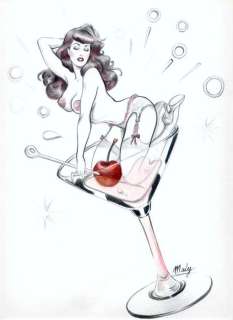 Siri, Maly - Dessin original - Publié dans le sketchbook paru chez Comix Buro | Catawiki