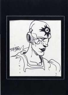 Bilal, Enki | Dédicace au feutre sur papier, contrecollé sur un passe partout. Personnage rare,… | Cornette de St Cyr