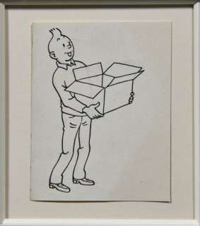 Hergé | Dessin original : Superbe dessin à l’encre de chine... | Tessier Sarrou