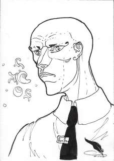 Nir Levie | Lex Luthor - Sketch Card - Dc Superman Art Drop | TDArt