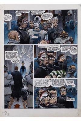 Lot 1 - Enki Bilal (born in 1951) La Foire aux immortels – Dargaud, 1980 Original artwork no