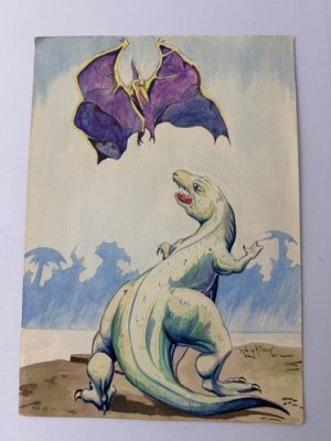Original Bernie Wrightson 1966 Signed Watercolor Painting Published A Look Back | eBay US (Buy It Now)