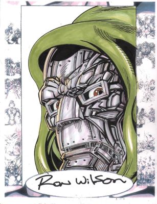 Ron Wilson | Dr. Doom Color Commission - Signed | Anthony’s Comic Book Art