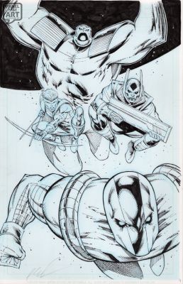 Rob Liefeld | Youngblood 1 Page 9 Splash | Panel Page Art