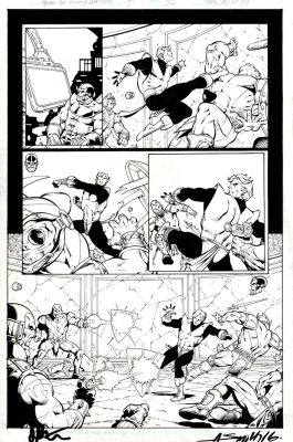 Andy Smith, Jim Starlin | Thanos: the Infinity Relativity #1 P 32 (Warlock Battles Aliens As Thanos Watches!) 2015 | Romitaman