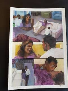 Terese Nielsen - Original Painted Art Page - Code Of Honor #2 - Page 23 - (1998) 